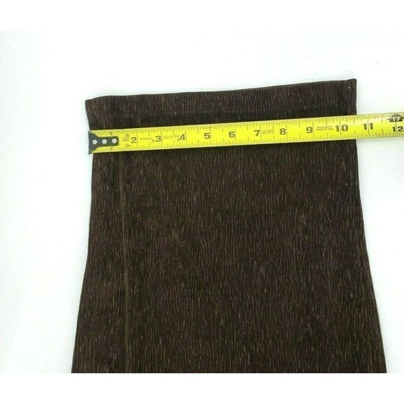 Coldwater Creek Crop Pants Slinky Crinkle Texture Travallure Brown 1X New - Picture 9 of 12